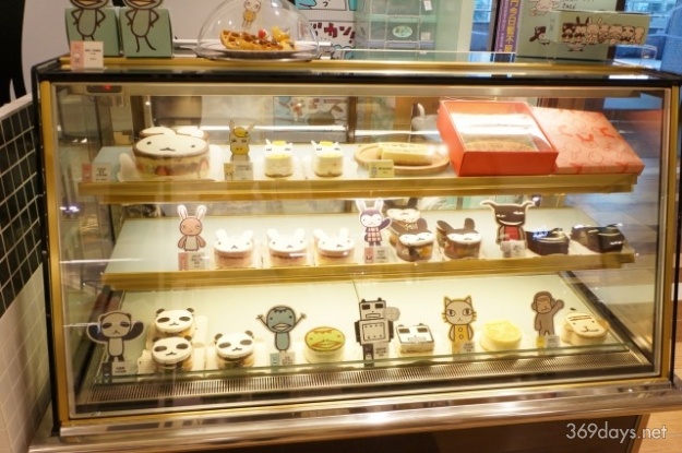 台湾 台北のARANZI Cafe 3号店のケーキ売り場